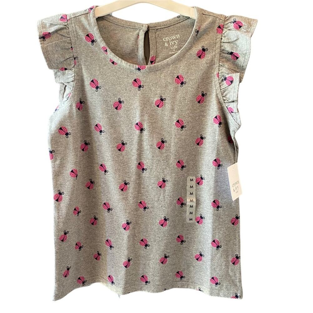 NWT Girls ladybug Flutter Graphic Tank
Crown & Ivy M